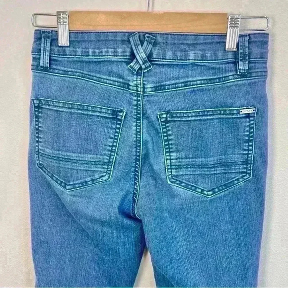 Prana Women's Short Inseam Blue Denim Skinny Jeans Size 2/26 - Picture 6 of 11